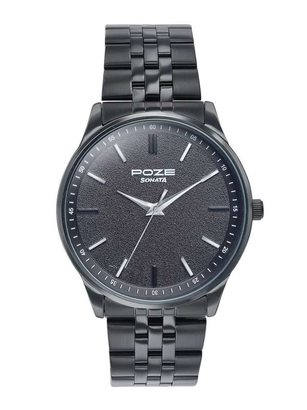 Sonata Black Watches Buy Sonata Black Watches online in India