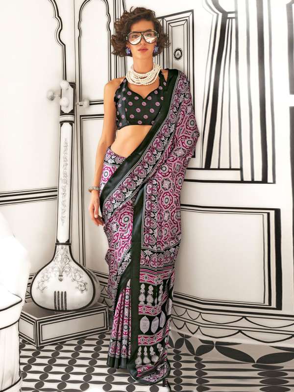 Raj Guru Printed Sarees Buy Raj Guru Printed Sarees online in India