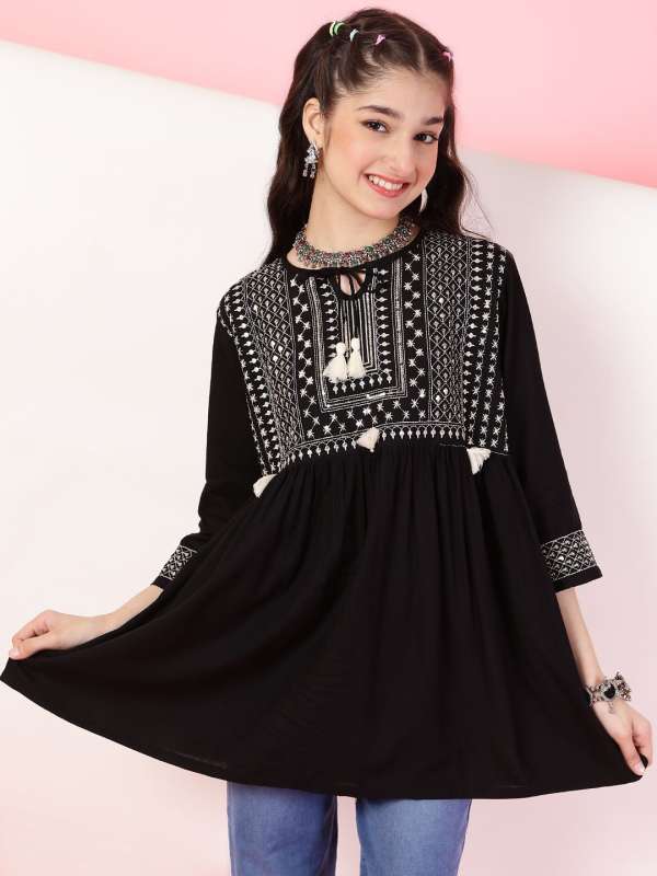Black Kids Party Tops Buy Black Kids Party Tops online in India