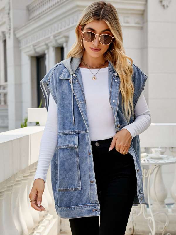 Sleeveless Jeans Jacket Buy Sleeveless Jeans Jacket online in India