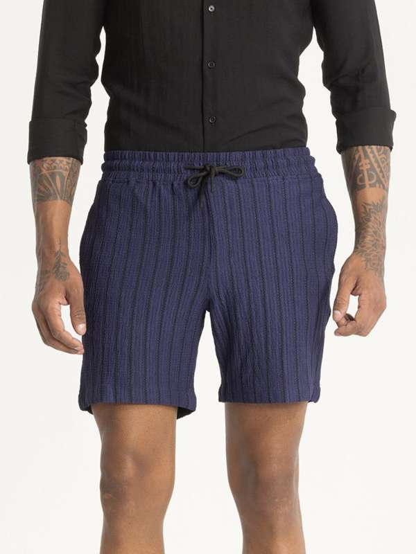 White Blue Striped Shorts Buy White Blue Striped Shorts online in India