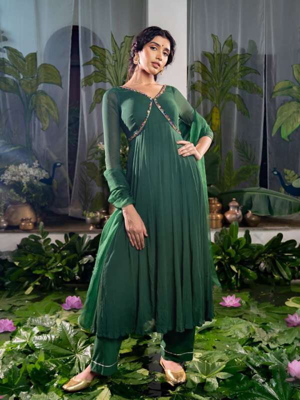 Chiffon Anarkalis Buy Chiffon Anarkali Suits Online Myntra