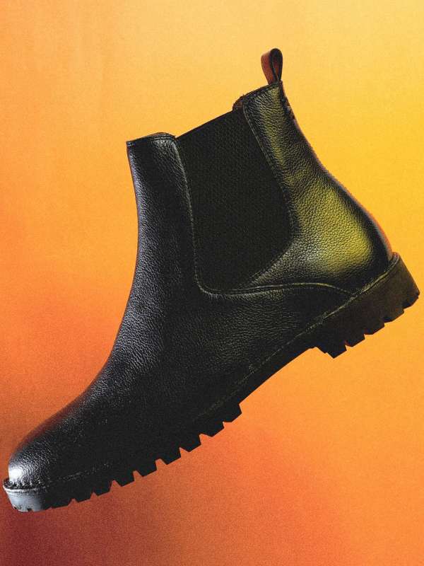 Jack Jones Black Boots Buy Jack Jones Black Boots online in India
