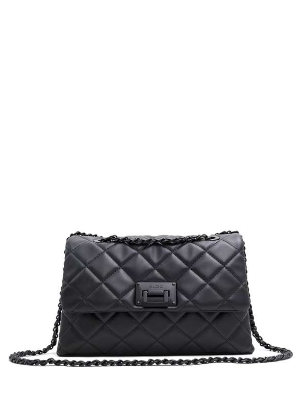 Aldo black sling bag top