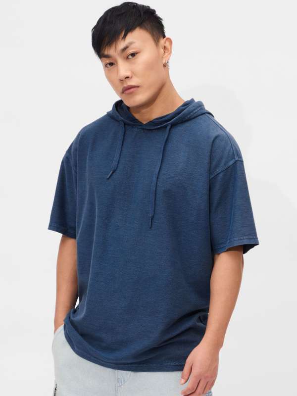 Hooded t shirt myntra clearance