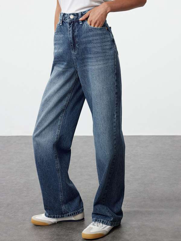 Three fourth jeans for ladies online top