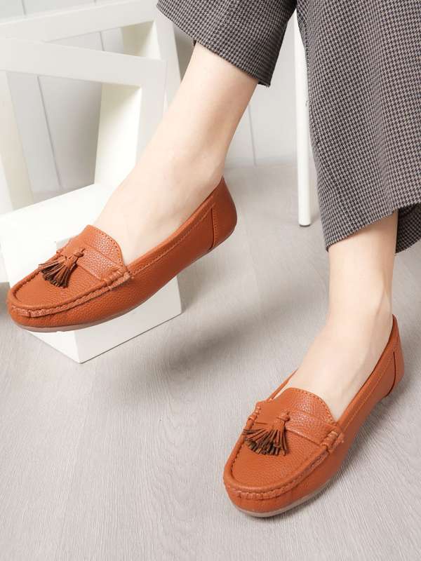 Tan loafers women cheap