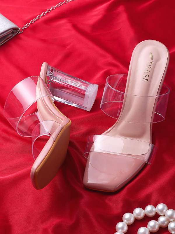 Transparent Heels Sandals Buy Trendy Transparent Heels Sandals for Women Online Myntra