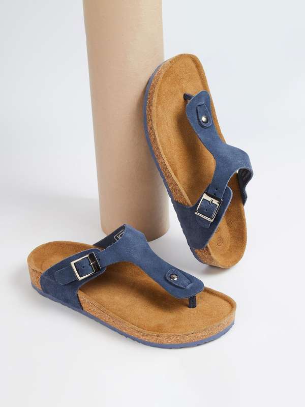 Ginger solid buckle strap flats discount