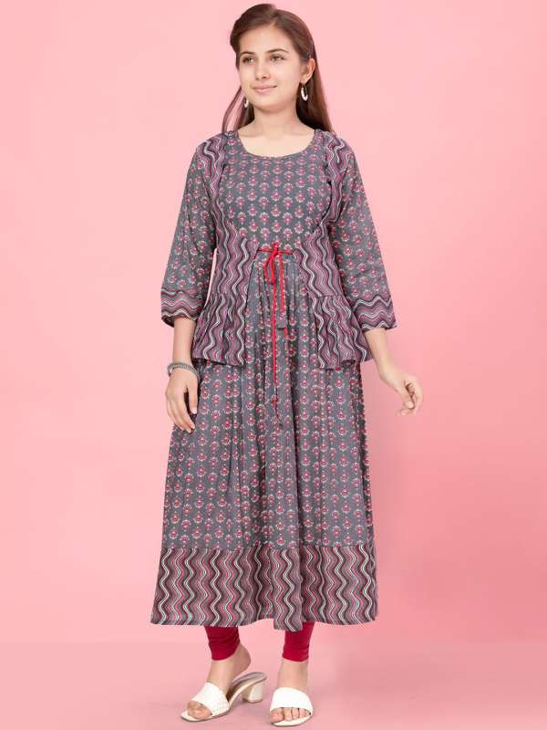 Kurta jacket girl top