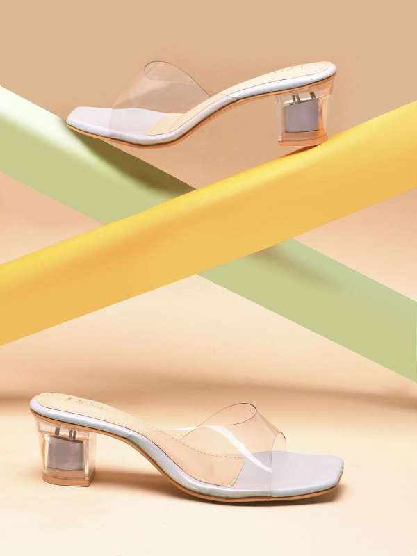 Transparent Heels Sandals Buy Trendy Transparent Heels Sandals for Women Online Myntra