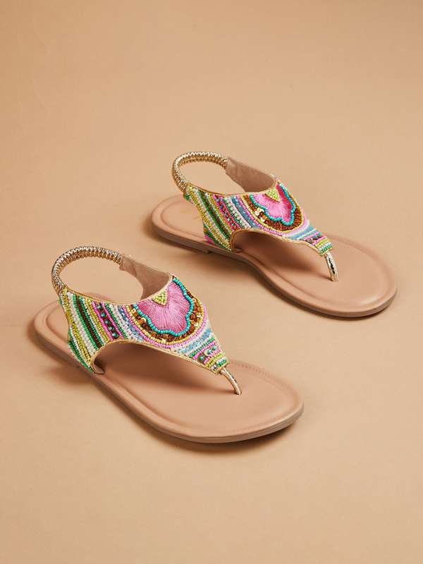 Girls embellished sandals clearance