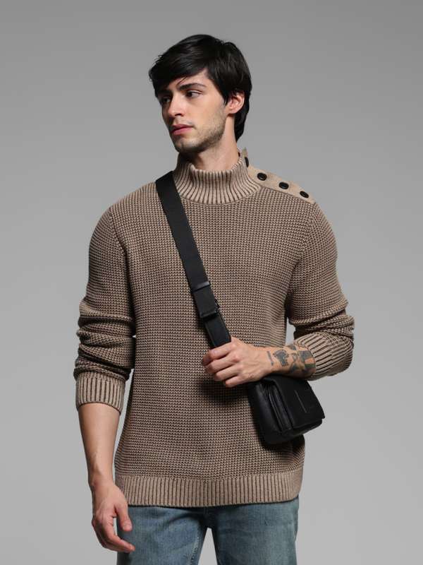 Myntra men's pullover cheap