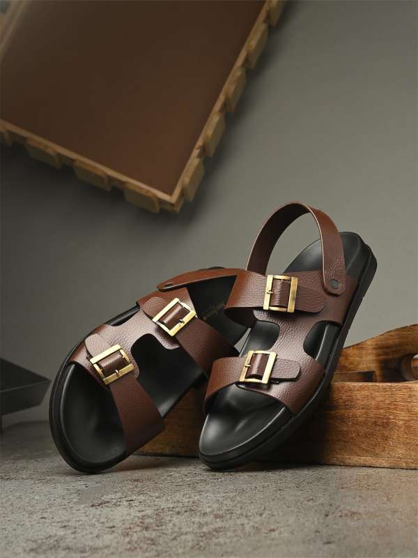 Men's leather sandals and floaters best sale