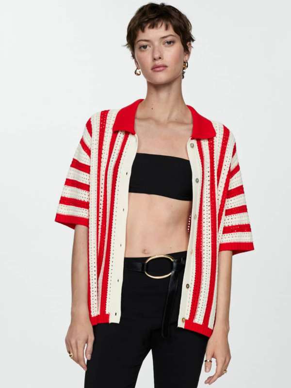 Mango red cardigan online