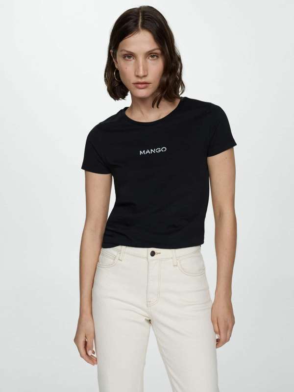 Mango Black Printed T Shirt 4800741.htm Buy Mango Black Printed T Shirt 4800741.htm online in India