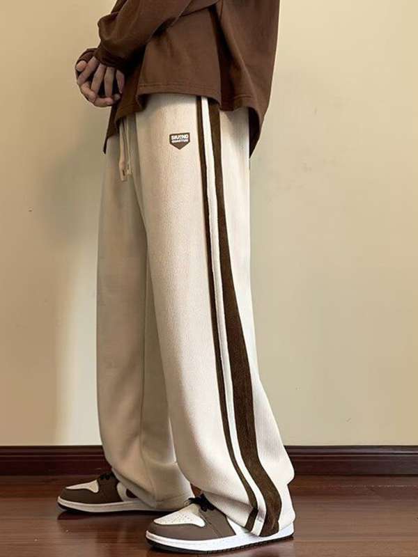 Beige Men Tracker Track Pants Buy Beige Men Tracker Track Pants online in India