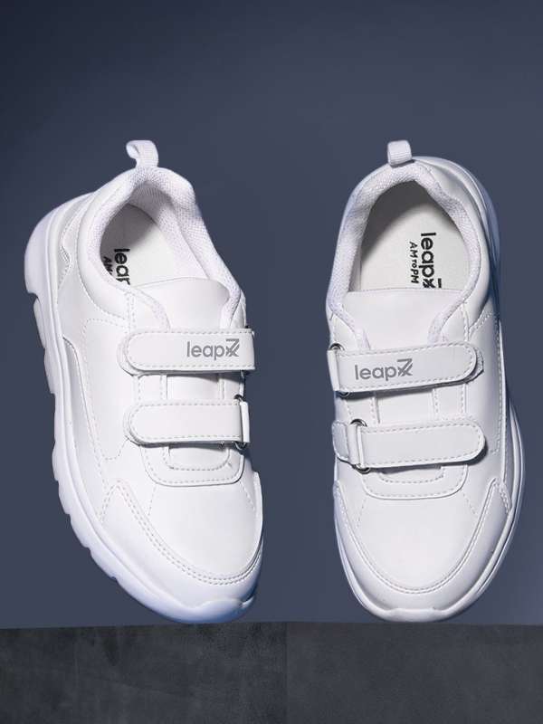 Kids white velcro shoes cheap