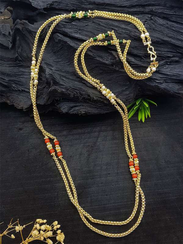 Gold mangalsutra chain without pendant online