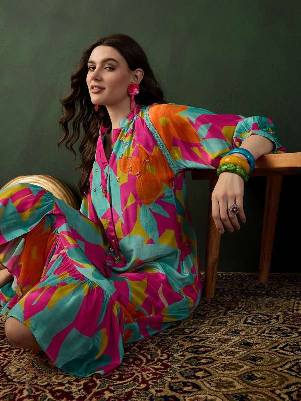Trendy chiffon dresses outlet