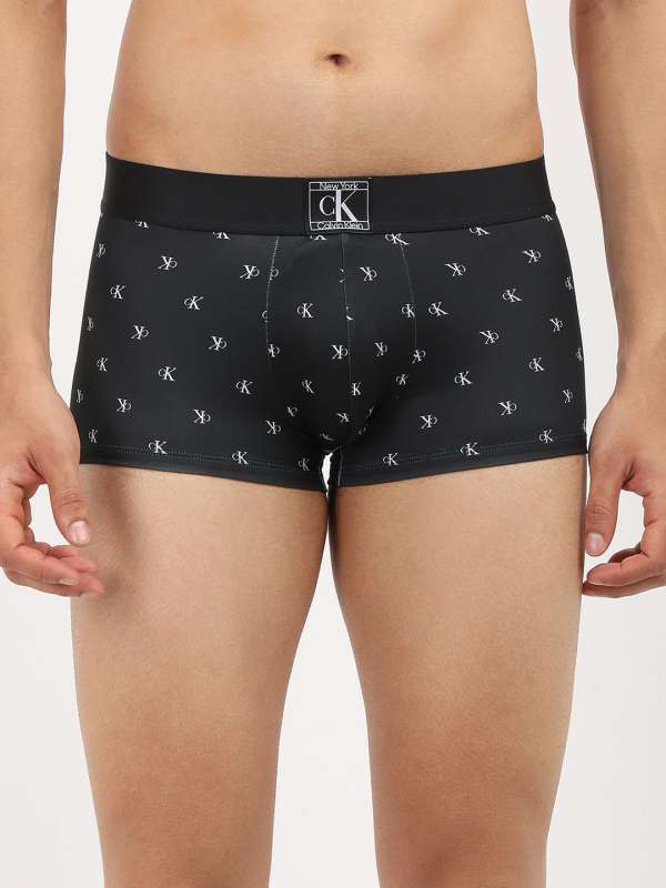 Calvin Klein Underwear Black Printed Trunks Buy Calvin Klein Underwear Black Printed Trunks online in India