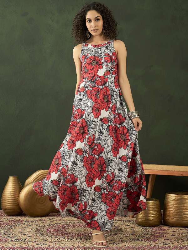 Flared frocks online top
