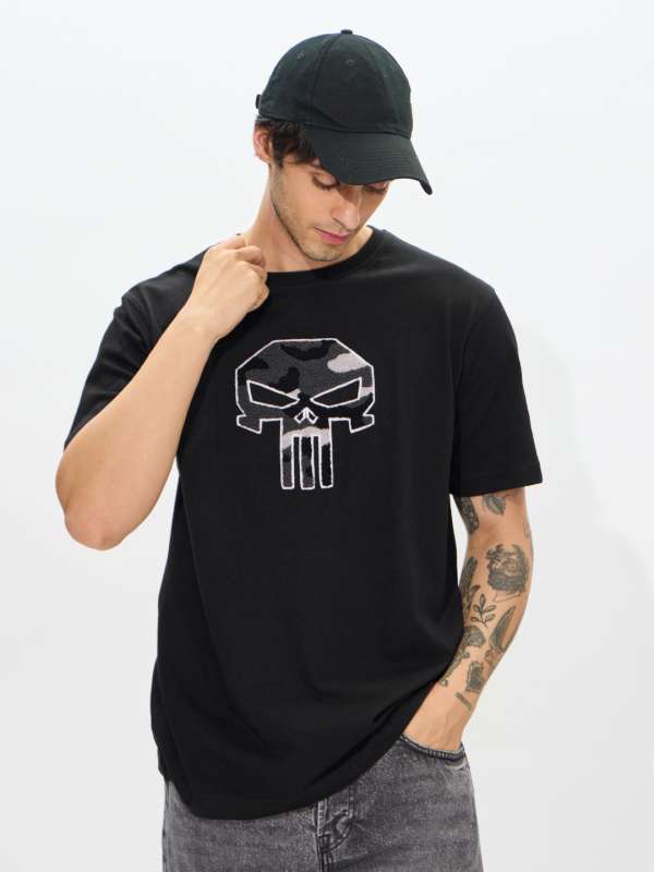 Punisher t shirt myntra outlet