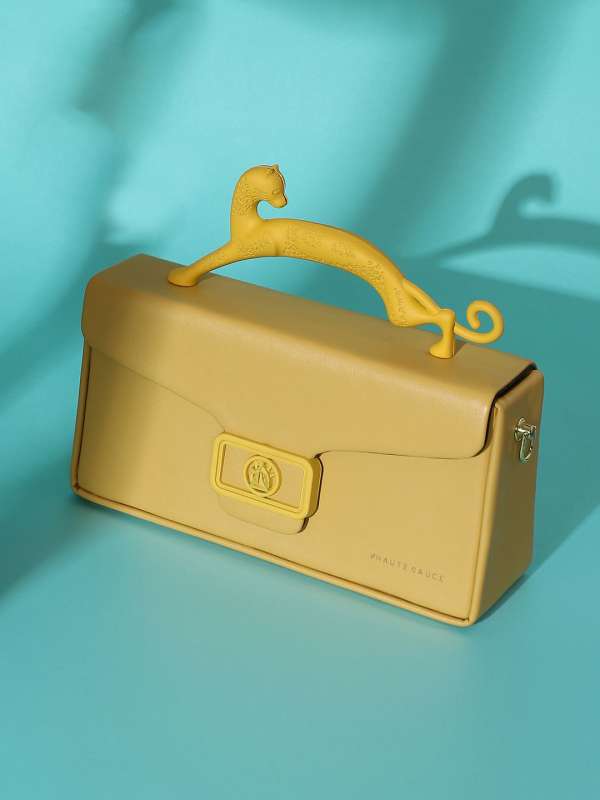 Yellow handbags online clearance