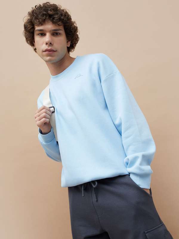 Kappa Blue Solid Sweatshirt Buy Kappa Blue Solid Sweatshirt online in India