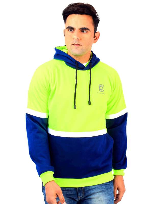 Mens lime green hoodie clearance