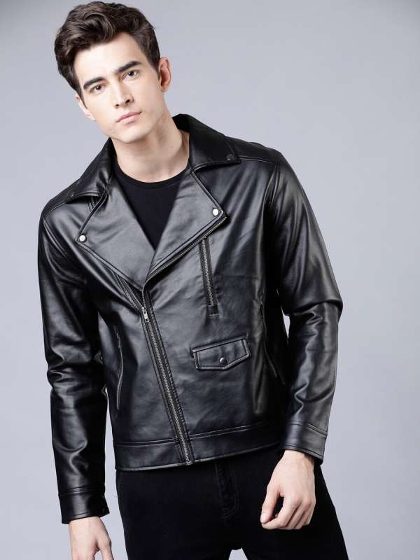Men Leather Jackets Buy Leather Jackets For Men Online Myntra