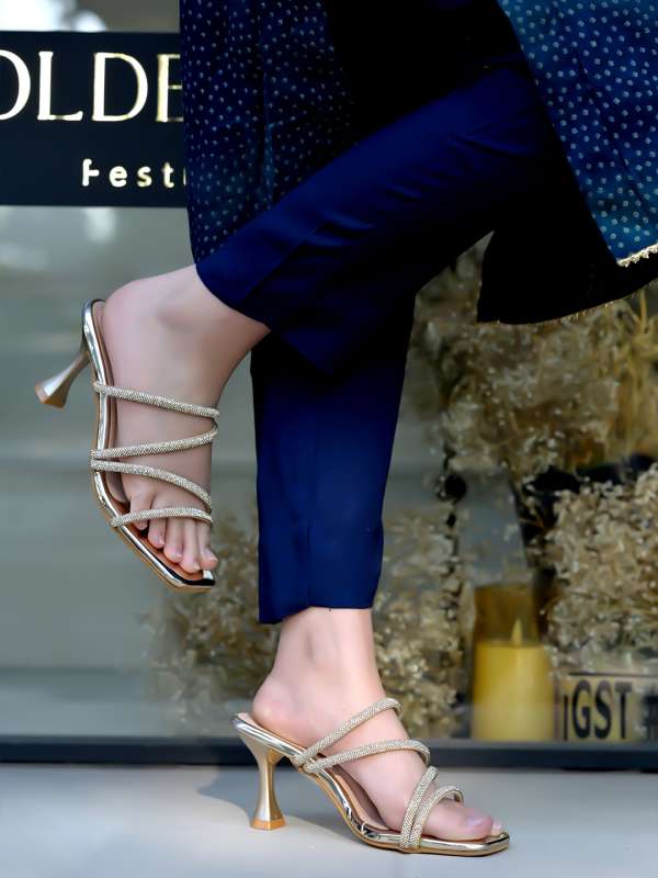 Buy gold heels online new arrivals