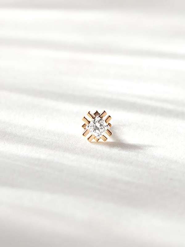 Tanishq Diamond S Nosepin Buy Tanishq Diamond S Nosepin online in India