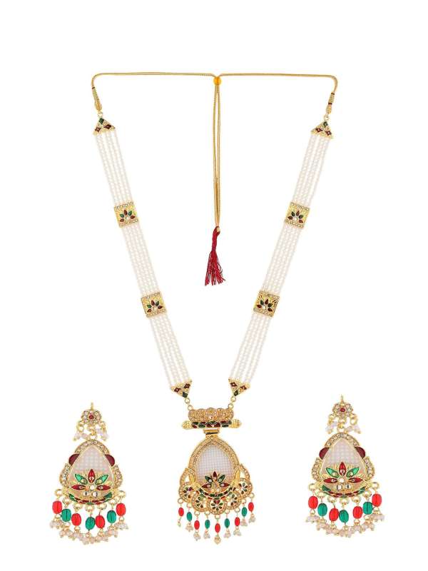 Sia Art Jewellery 3 Line Rani Haar Necklace Set 3481697.htm Buy Sia Art Jewellery 3 Line Rani Haar Necklace Set 3481697.htm online in India