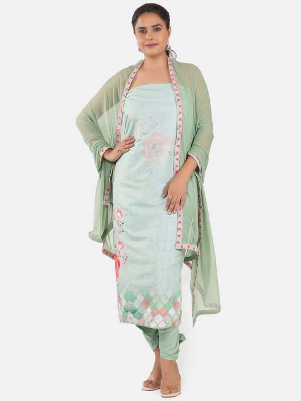Tussar silk dress material online cheap