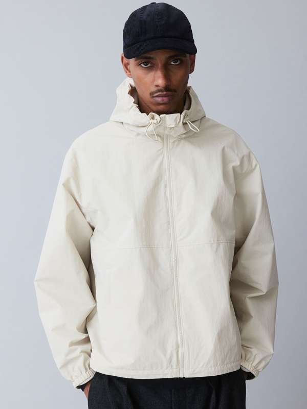 White windbreaker jacket on sale