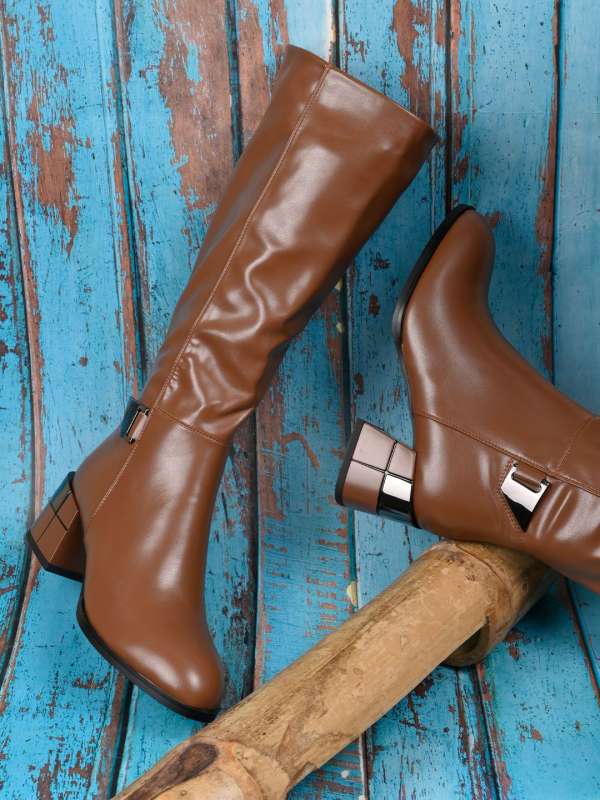Shop the Latest Collection of Women s Boots Online at Myntra