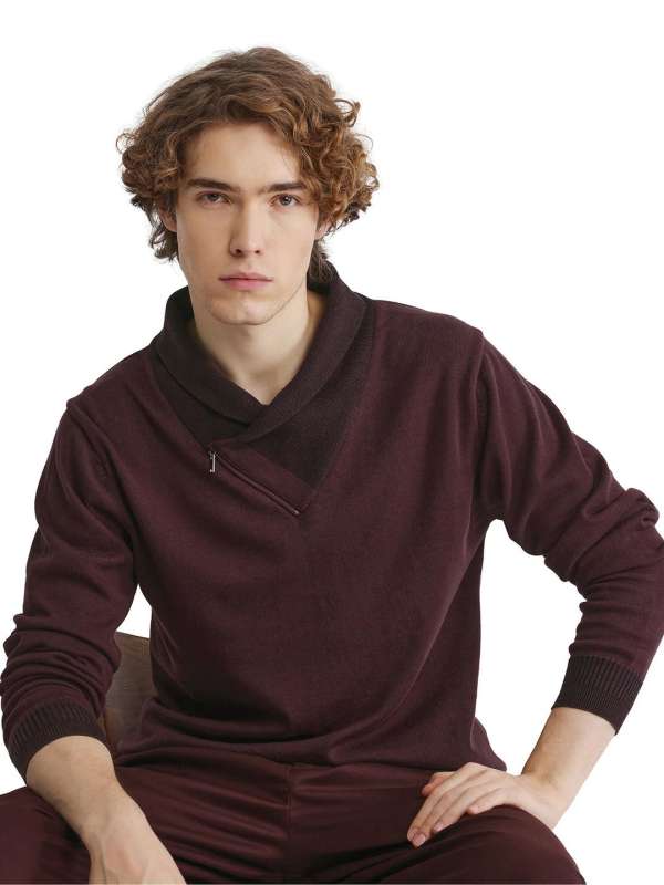 Sweater Men Maroon Sweaters Buy Sweater Men Maroon Sweaters online in India