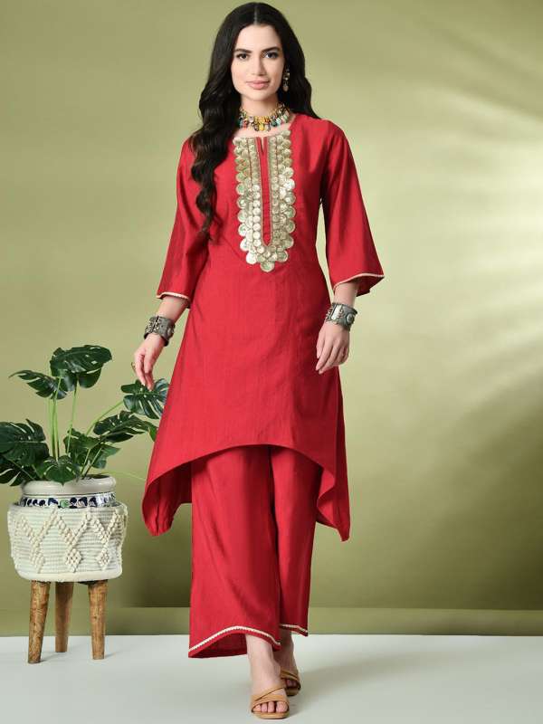 Sangria Red Kurtis Kurtas Buy Sangria Red Kurtis Kurtas online in India