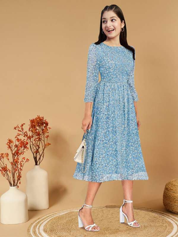 Aqua Blue Frocks Buy Aqua Blue Frocks online in India