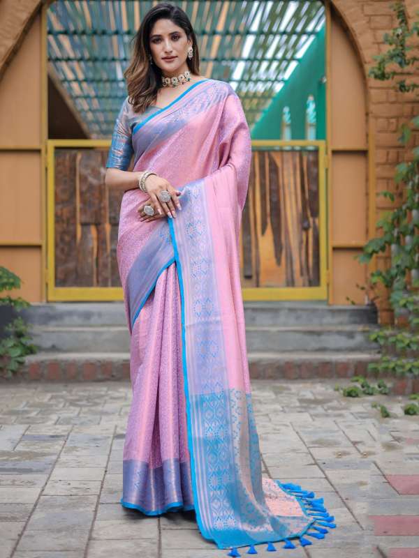 Myntra sarees silk with price new arrivals