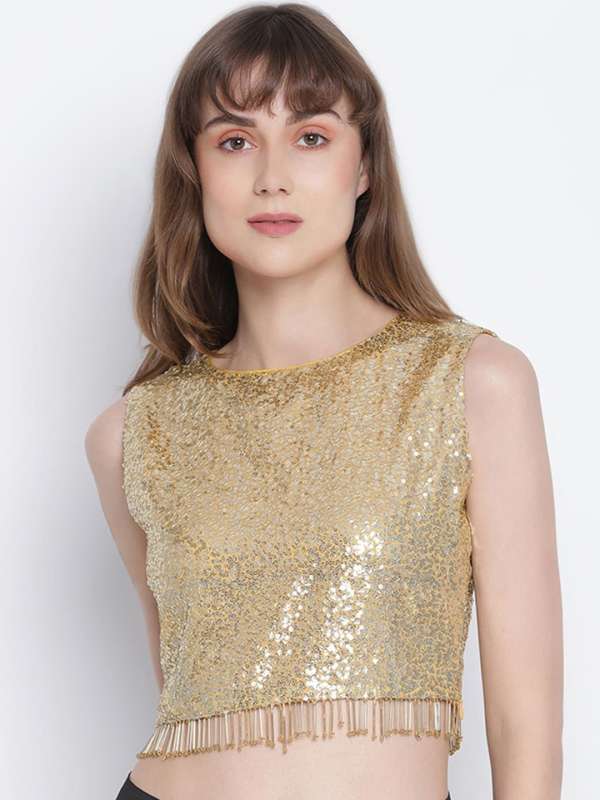 Gold Tops For Skirts Buy Gold Tops For Skirts online in India