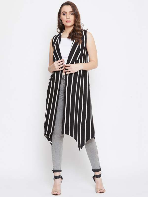 Black Sleeveless Shrug Buy Black Sleeveless Shrug online in India