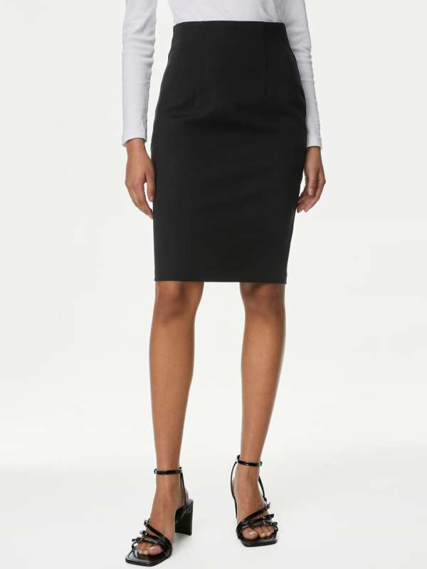 Marks Spencer Black Skirts Buy Marks Spencer Black Skirts online in India