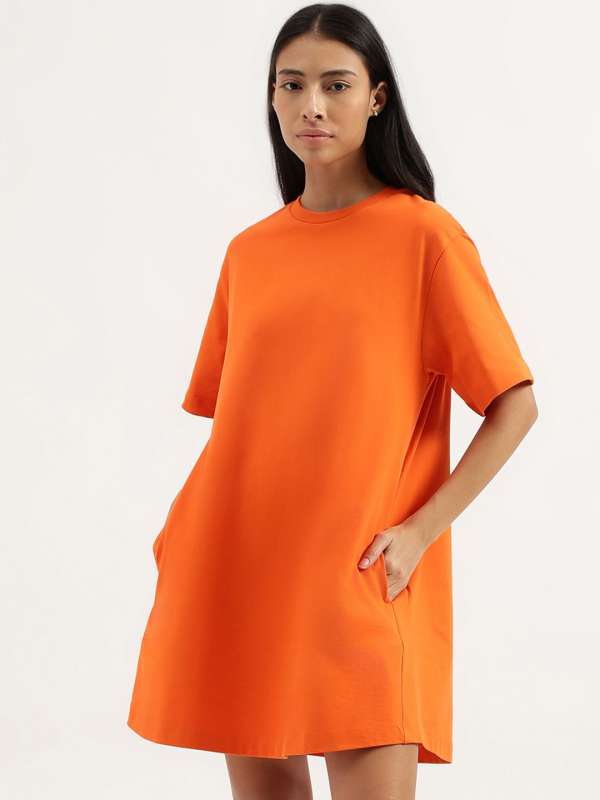 United Colors Of Benetton Women Orange Dresses Buy United Colors Of Benetton Women Orange Dresses online in India