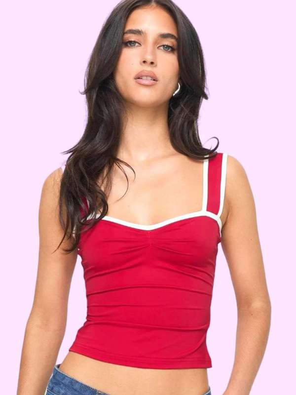 Red Party Wear Tops Buy Red Party Wear Tops online in India