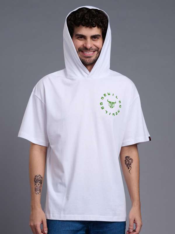 White Tshirt Hood Tshirts Buy White Tshirt Hood Tshirts online in India