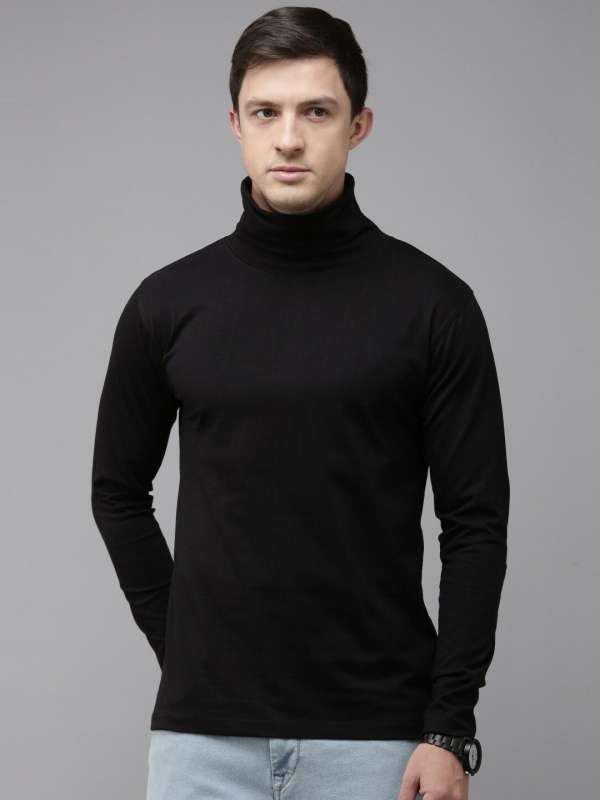 High neck hoodies for men clearance