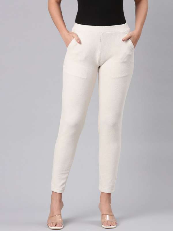 Women Jeggings Cream Buy Women Jeggings Cream online in India