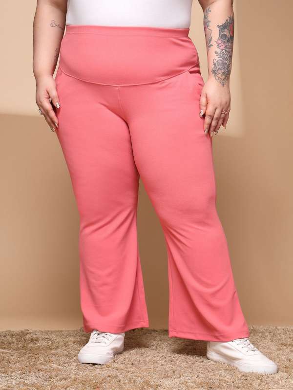 Pink jeggings online top